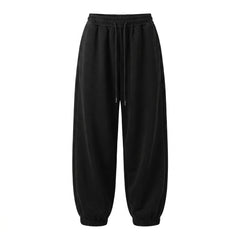 Solid Color High Waist Jogger Pants