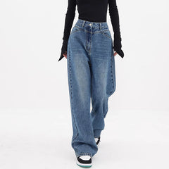 Vintage Blue High Rise Boyfriend Jeans