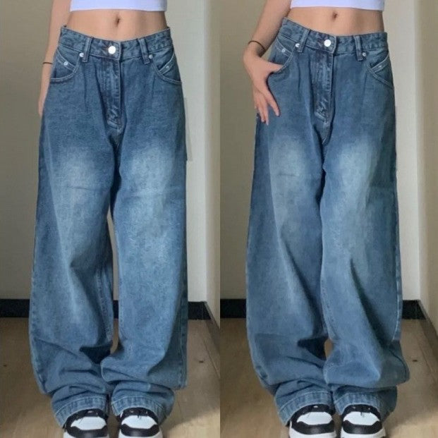 Vintage Blue Wash Boyfriend Jeans