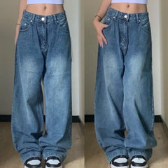 Vintage Blue Wash Boyfriend Jeans
