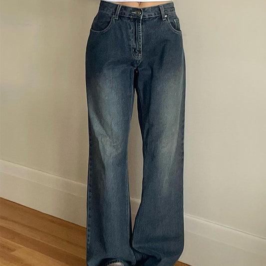 Vintage Blue Wash Boyfriend Jeans