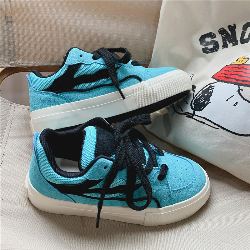 Vintage Brushed Canvas Sneakers - fairypeony