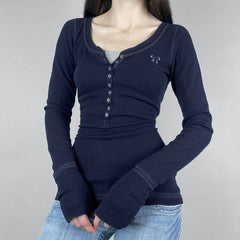 Long Sleeve Tee + High Rise Boyfriend Jeans + Leather Shoulder Bag - fairypeony