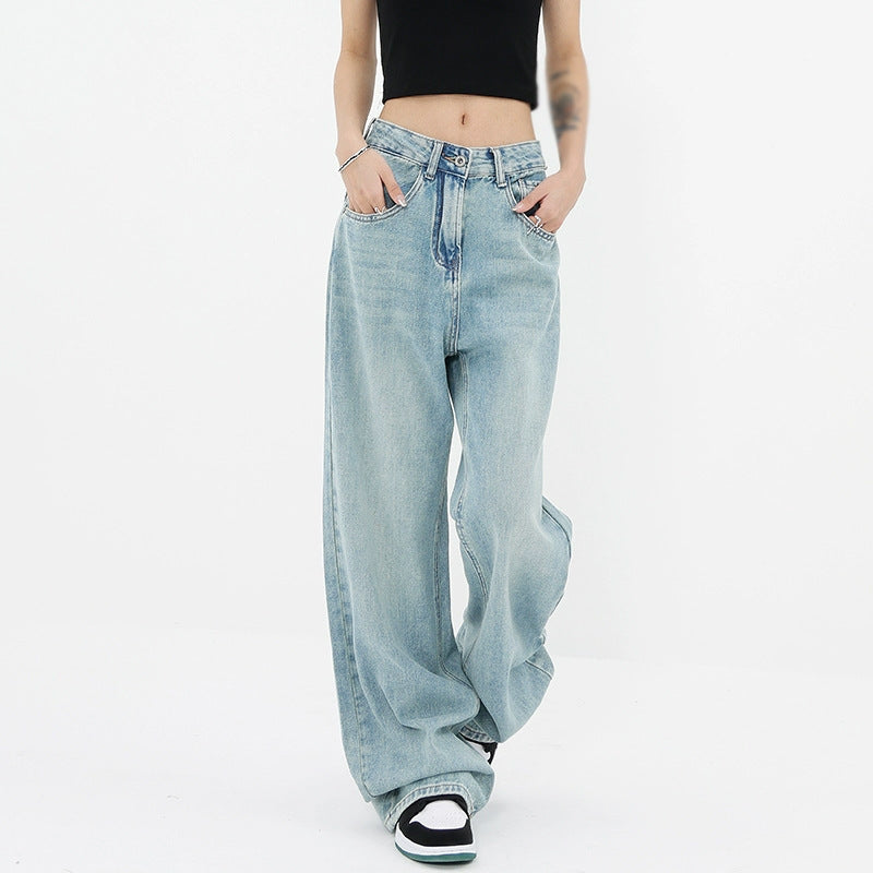 Vintage Light Wash Baggy Boyfriend Jeans