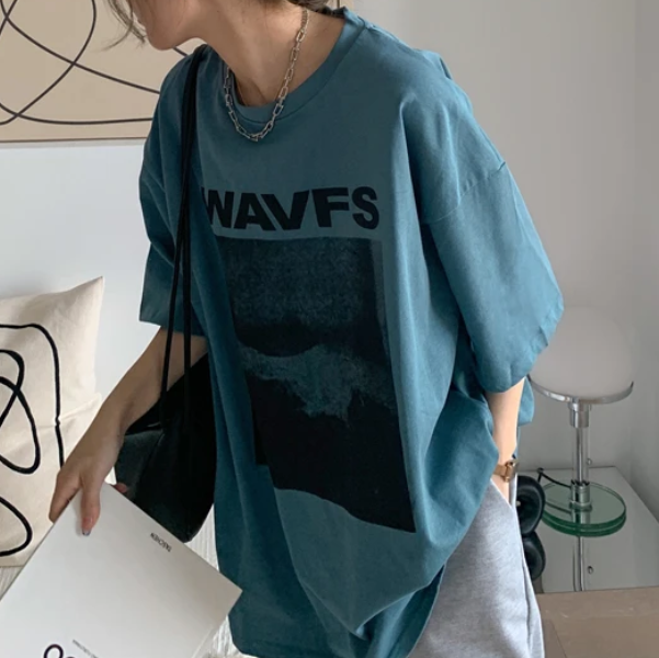 Vintage Print Oversized T-shirt