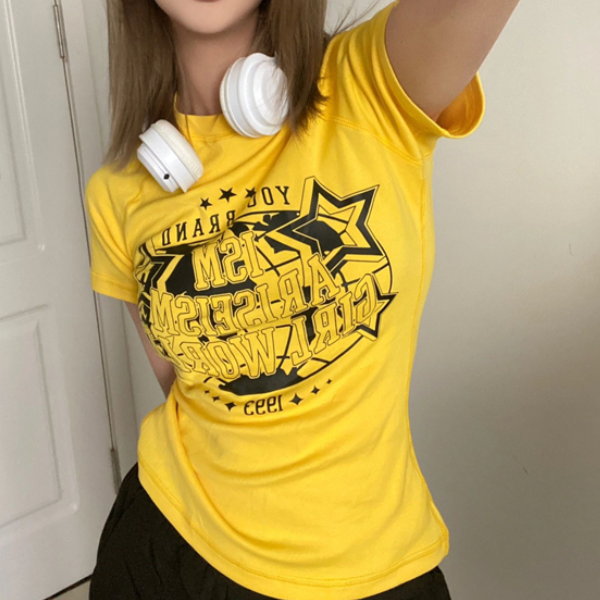 Vintage Star Logo Graphic Short Sleeve Tee - fairypeony