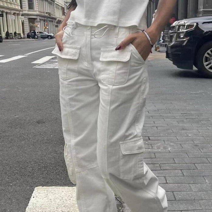 Vintage Straight Multiple Pocket Cargo Pants