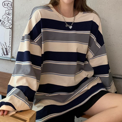 Vintage Striped 90s Long Sleeve Tee - fairypeony