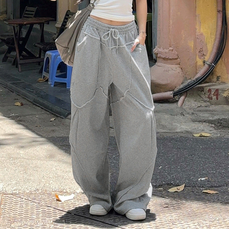 Vintage Baggy Patchwork Loose Sweatpants
