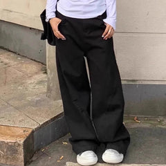 OOTD: Vintage Round Neck Sweatshirt + Wide Leg Baggy Jeans