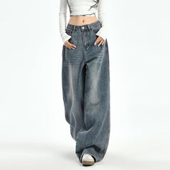 Vintage Blue Wash Baggy Jeans