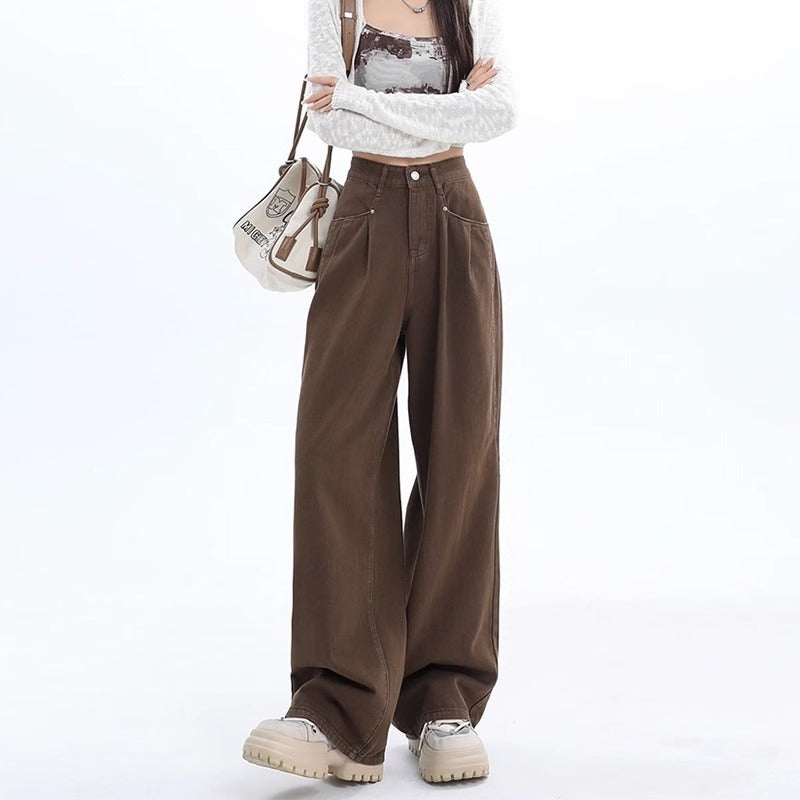 Vintage High Waist Straight Baggy Jeans