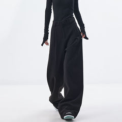 Vintage High Waist Wide Leg Suit Pants