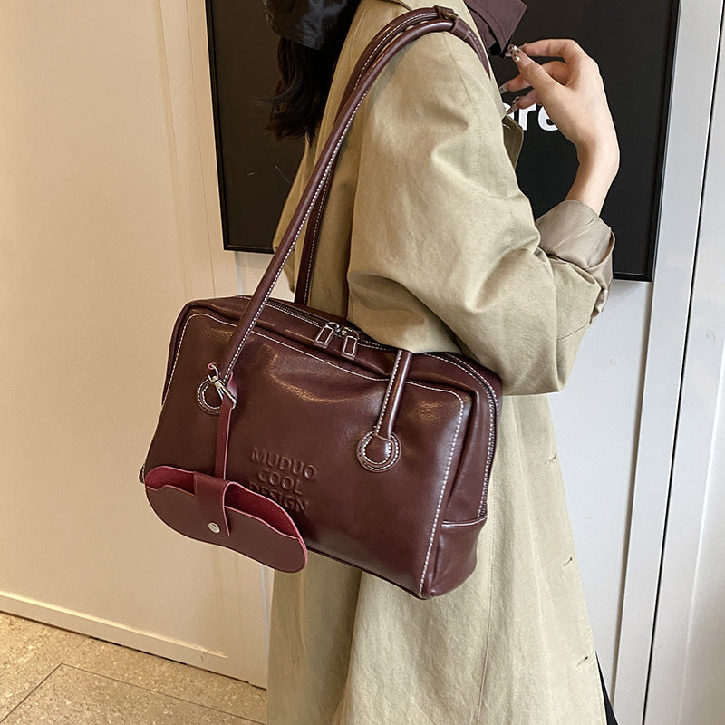 Vintage Large Capacity Two Piece Shoulder Bag