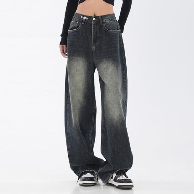 Vintage Light Wash Baggy Boyfriend Jeans