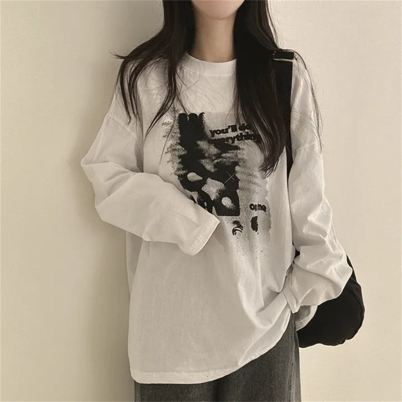 Vintage Print Long Sleeve Tee