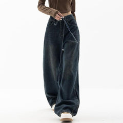 Vintage Ribbon Baggy Boyfriend Jeans