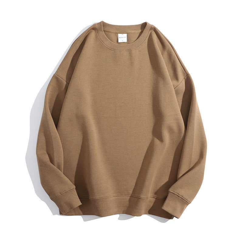 Vintage Solid Color Oversized Sweatshirt