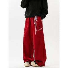 Vintage Side Pocket Baggy Wide Leg Sweatpants