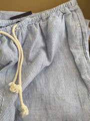 Vintage Elastic Waist Wide Leg Pants