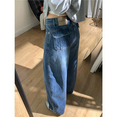 High-Waist Curved Cut Wide-Leg Jeans – Plus Size Retro Denim Trousers S–4XL