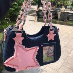 Sweet Dreams Star Patchwork Shoulder Bag