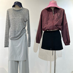 Womens Hooded Windbreaker Jacket