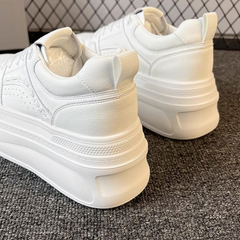 Genuine Leather Platform Sneakers for Women