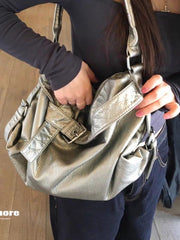 Leather Large Capacity Shoulder Crossbody Bag