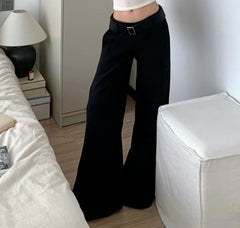 Vintage Low Waist Wide Leg Pants