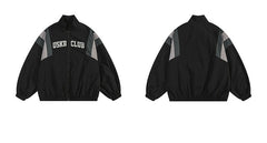 Outdoor Color Block Splice Oversized Jacket - fairypeony