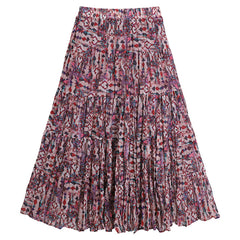 Casual Floral Umbrella Maxi Skirt - fairypeony