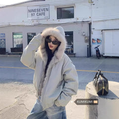 Women's Hooded Cotton Padded Jacket