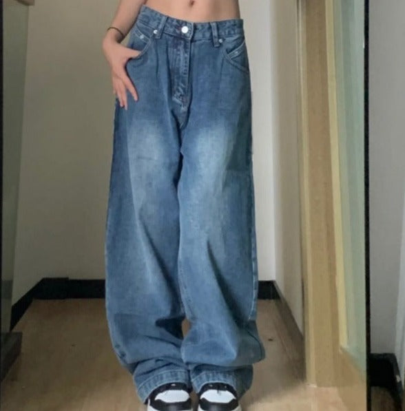 Vintage Blue Wash Boyfriend Jeans