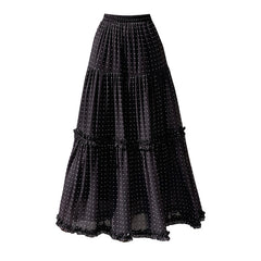 Half-length skirt with ruffles - fairypeony