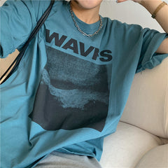 Vintage Print Oversized T-shirt
