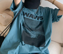 Vintage Print Oversized T-shirt
