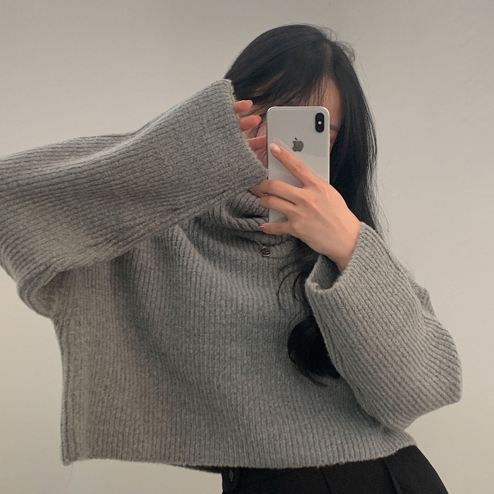 Dark Academia Turtle Neck Oversized Sweater | fairypeony