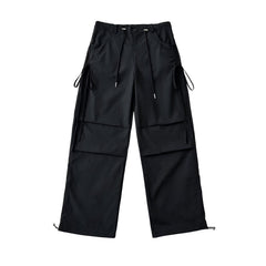 Side Drawstring Pleated Cargo Pants