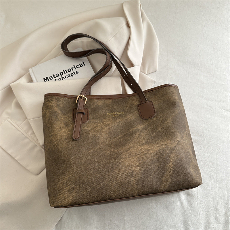 Aesthetic Pendant Pu Leather Tote Bag - fairypeony
