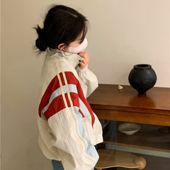 Vintage Patchwork Collar Neck Jacket - fairypeony