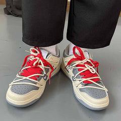 Red & Grey Shooting Star Sneakers