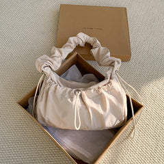 Ribbon Shirring String Shoulder Bag