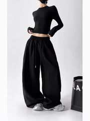 Women's High-Waisted Wide-Leg Sweatpants