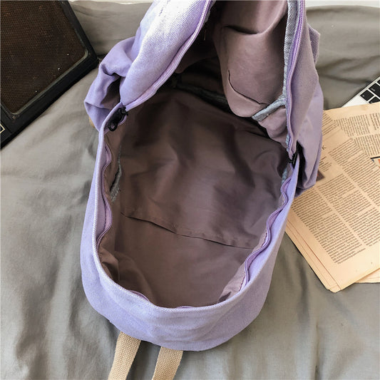 Vintage Wash College School Backpack