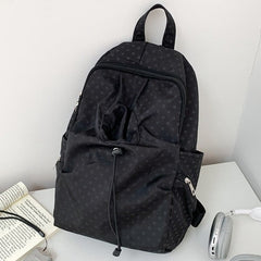 Polka Dot Waterproof Nylon Backpack