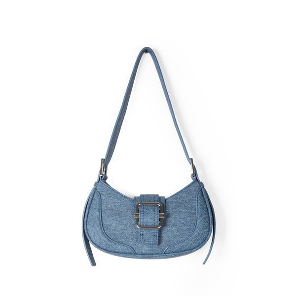 Buckled Strap Pu Leather Shoulder Bag | fairypeony