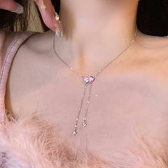 Aesthetic Titanium Steel Necklace - fairypeony