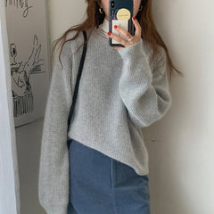Womens Korean Style Knitted Sweater