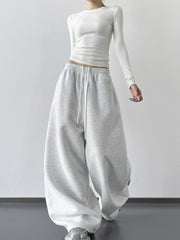Women's High-Waisted Wide-Leg Sweatpants